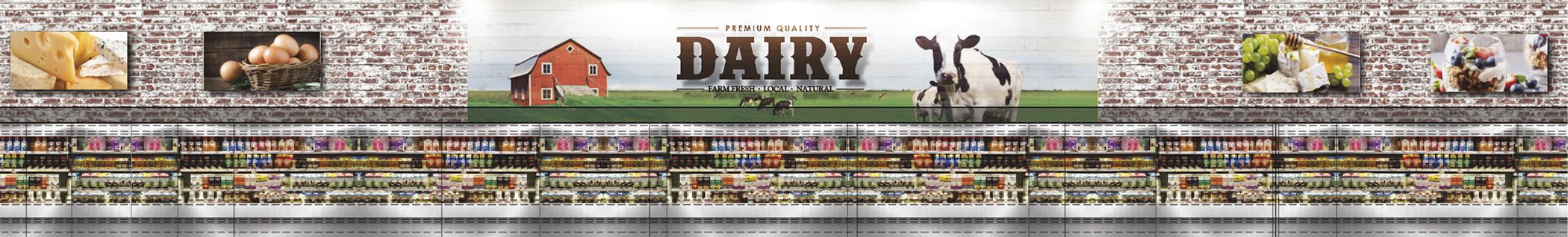 Ruitenberg Lind Design Group rendering of dairy department at new Foodtown.