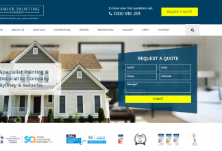 A Brand New Website for Sydney’s Reputed Painting Company — Premier Painting Company