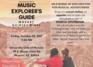 Arizona Pro Arte launches new live music series in Phoenix: “Music Explorer’s Guide” — Arizona Pro Arte