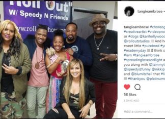 Kari Hollywood making noise with the on air cast of Roll Out Studios — LA Creative Society