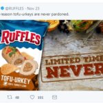 Ruffles apologizes, deletes joke post about ‘tofu-urkey’ chips