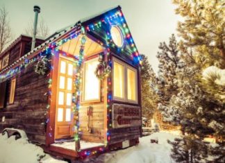 Tiny House Holiday Village Lights up Shops of Northfield in Stapleton — Colorado Tiny House Festival