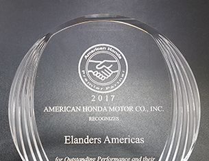 Elanders Americas Recognized by American Honda Motor Co., Inc — Elanders Americas
