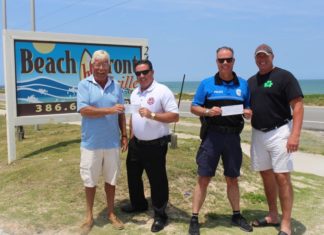 $3,000 Donated to the Flagler Beach Police Department and Flagler County Emergency Services — Beach Front Grlle