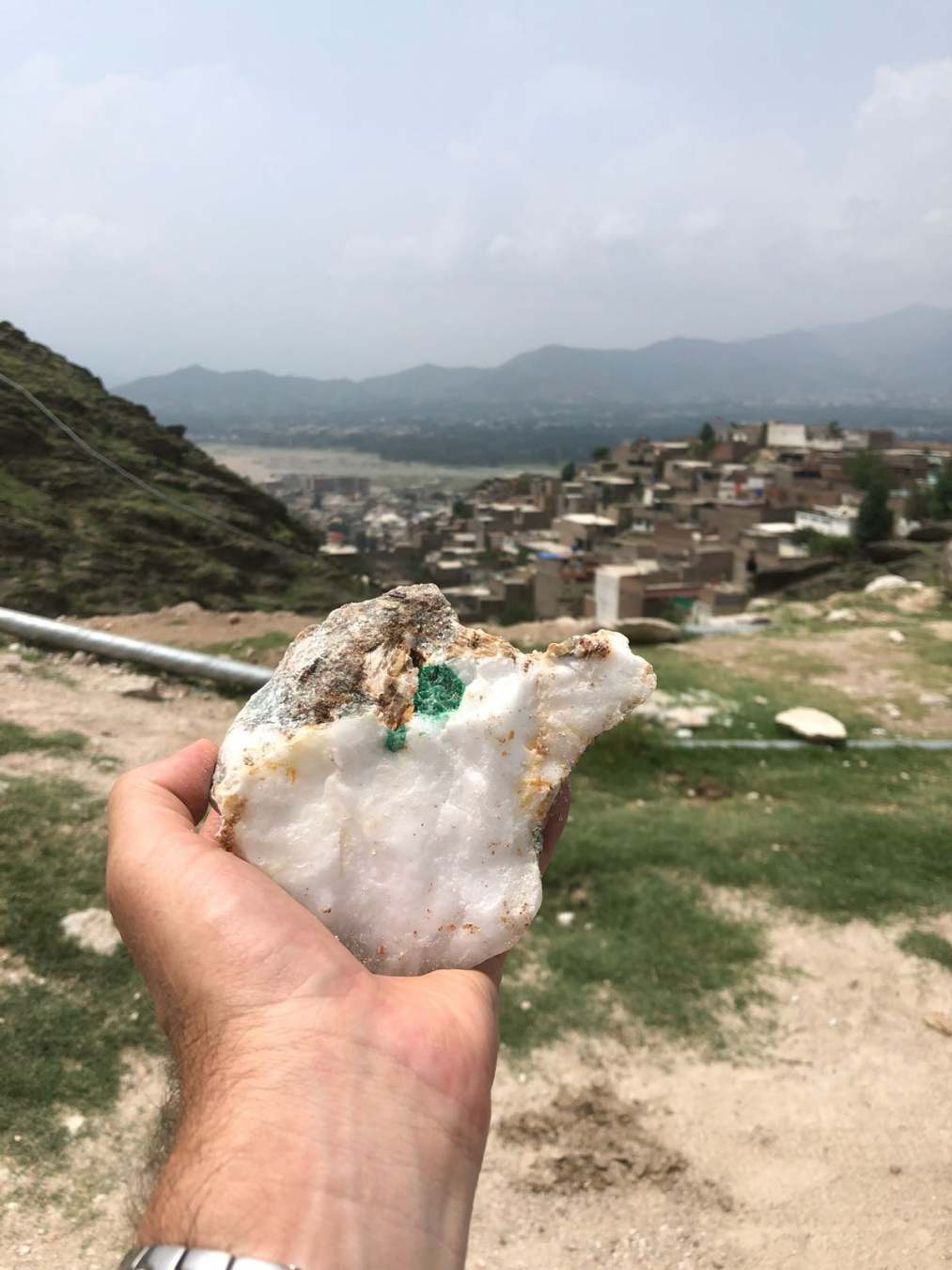 Emerald in the rough, Swat Valley