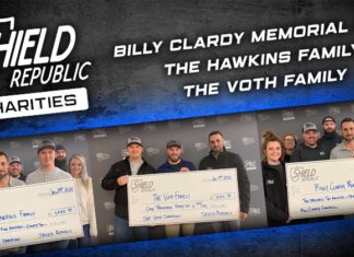 Families of fallen officers receive donations from American lifestyle brand — Shield Republic